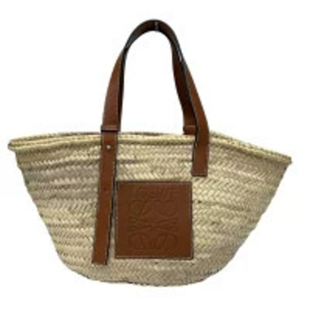 Loewe Basket Bag Raffia Tote Anagram Handbag